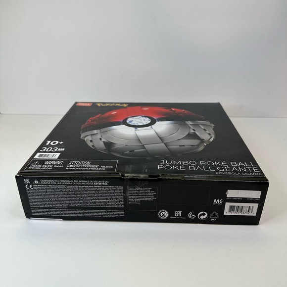 Sealed Mega Construx Pokémon Jumbo Poké Ball Construction Set Building Toys - Picture 5 of 11